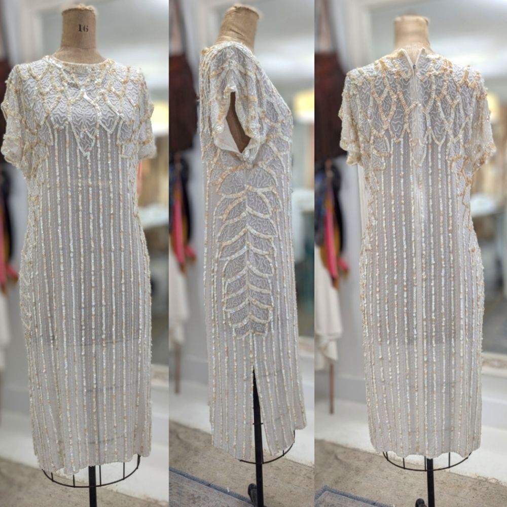Beaded Shift Dress - Picture 6 of 7